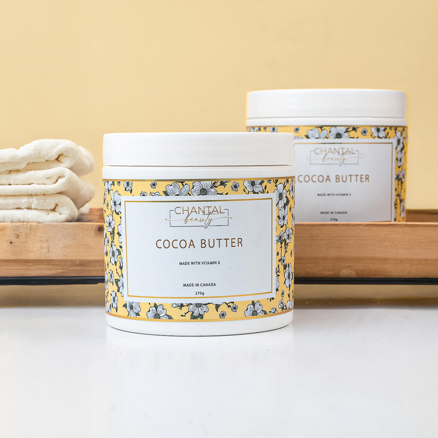Chantal Beauty Cocoa Butter with Vitamin E (Cocoa Butter Balm Bloom Collection)